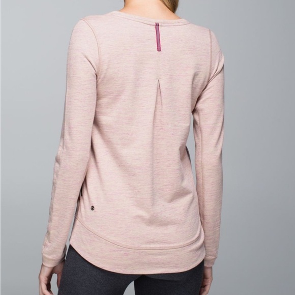 Lululemon Exhalation Pullover in Heathered Marled Mojave Magenta - Picture 2 of 7
